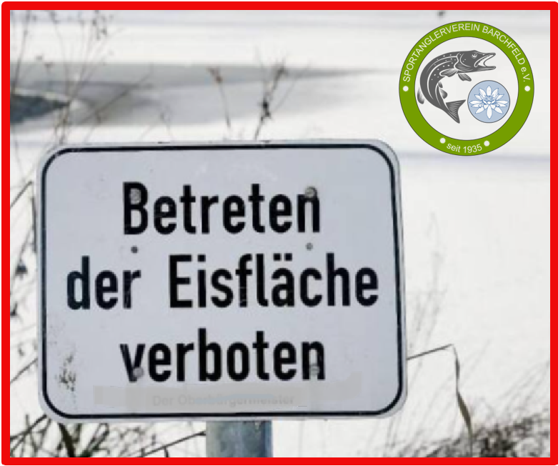 Betretungsverbot - Eisflächen