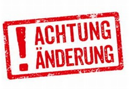 &Auml;nderungen f&uuml;r die Jugendgruppe ab 2018